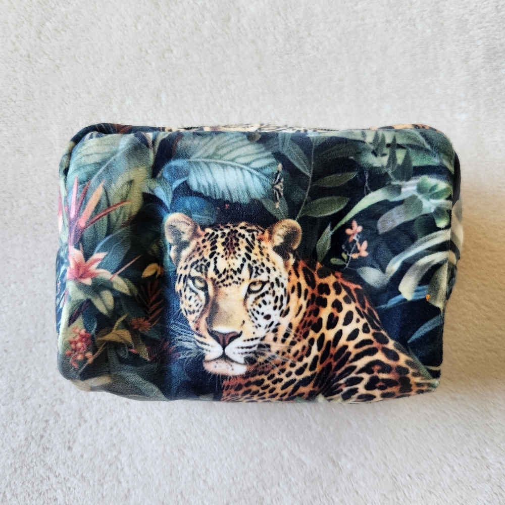 NEW! Leopard Print Jungle Cosmetic Bag